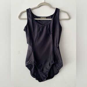 New Vintage Capezio Dance Black Tank Leotard Adult Large